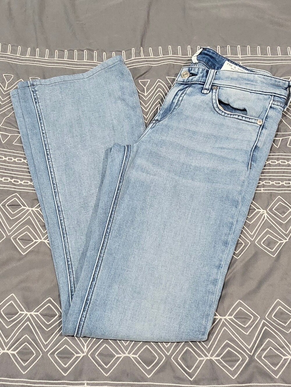 Rag & Bone Kinsley Low Rise Flare Jeans Size 26